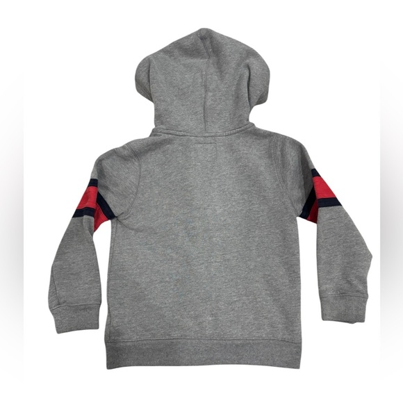 Osh Kosh B'gosh Full Zip Toddler Hoodie Jacket w/Pockets Size 7 - Gray/Red - Picture 3 of 5